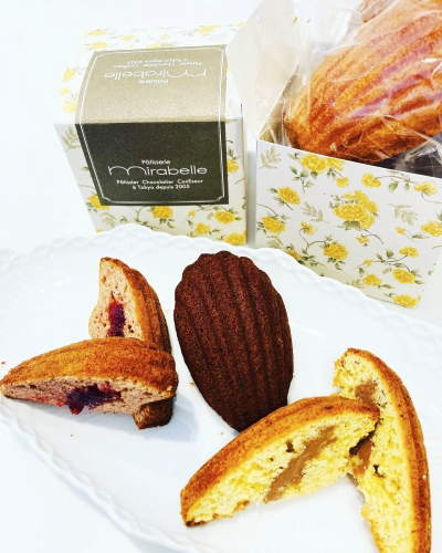 ショコラ、フランボワーズ、ノワゼットの春限定マドレーヌ詰め合わせ